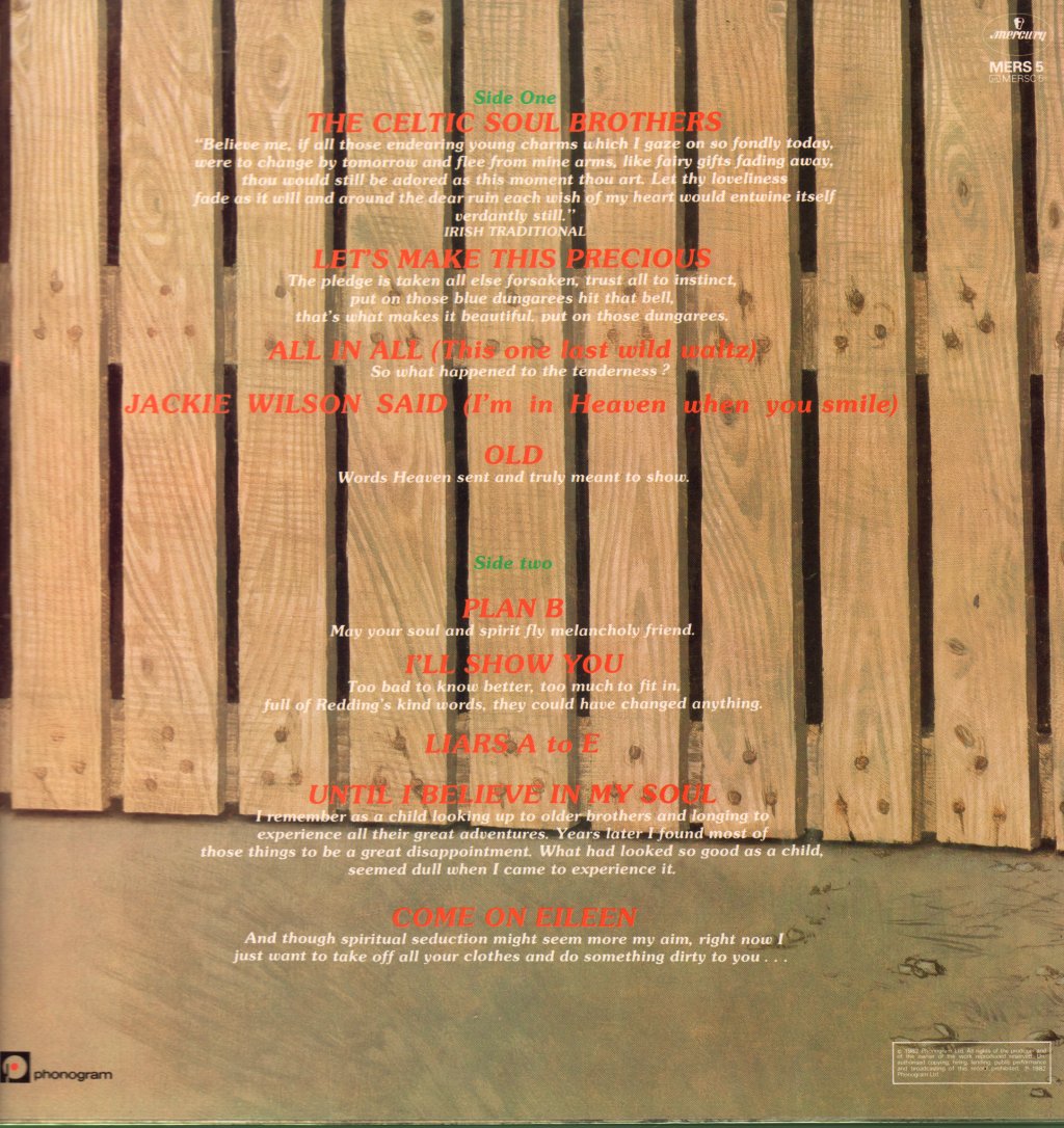 Dexys Midnight Runners - Too Rye Ay - Lp