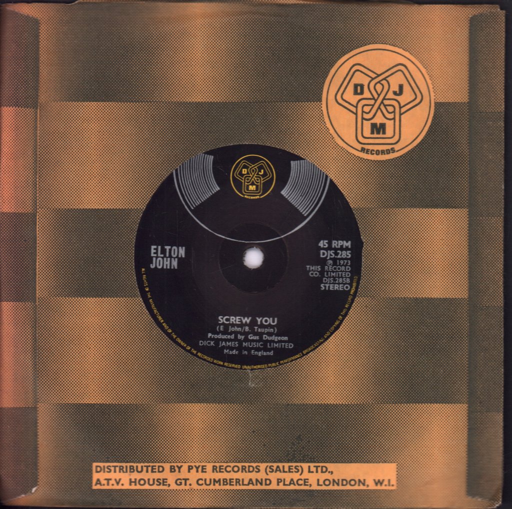 Elton John - Goodbye Yellow Brick Road - 7 Inch