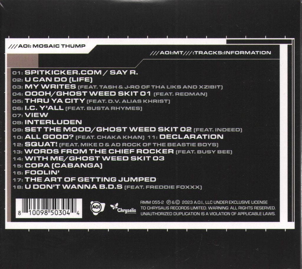 De La Soul - Art Official Intelligence: Mosaic Thump - Cd