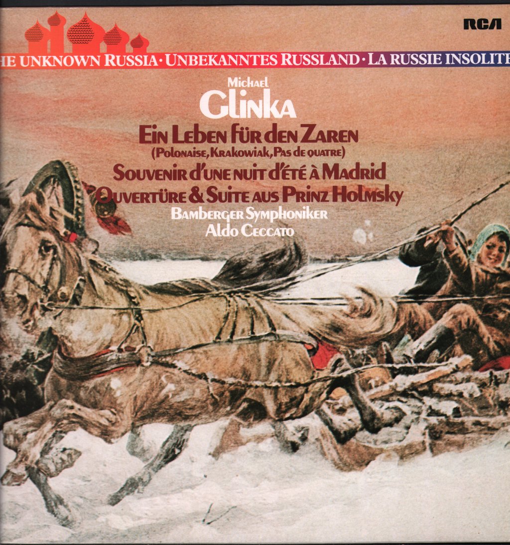 Bamberger Symphoniker / Aldo Ceccato - Glinka - Ein Leben Für Den Zaren / Souvenir D'Une Nuit D'Été À Madrid - Lp