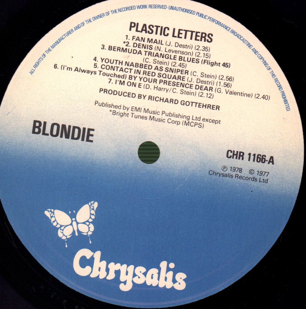 Blondie - Plastic Letters - Lp