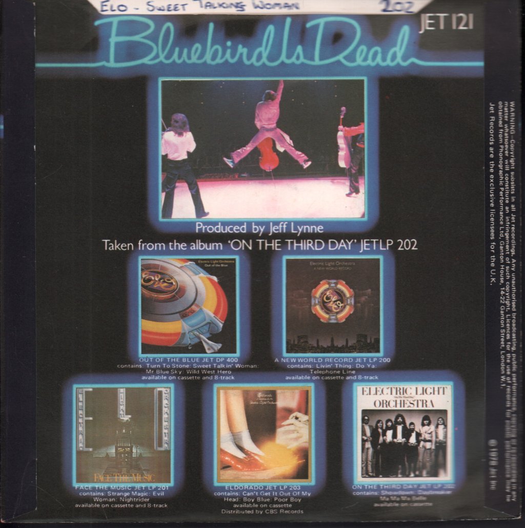 Electric Light Orchestra - Sweet Talkin' Woman - 7 Inch
