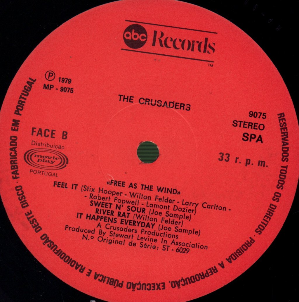 Crusaders - Free As The Wind - Lp