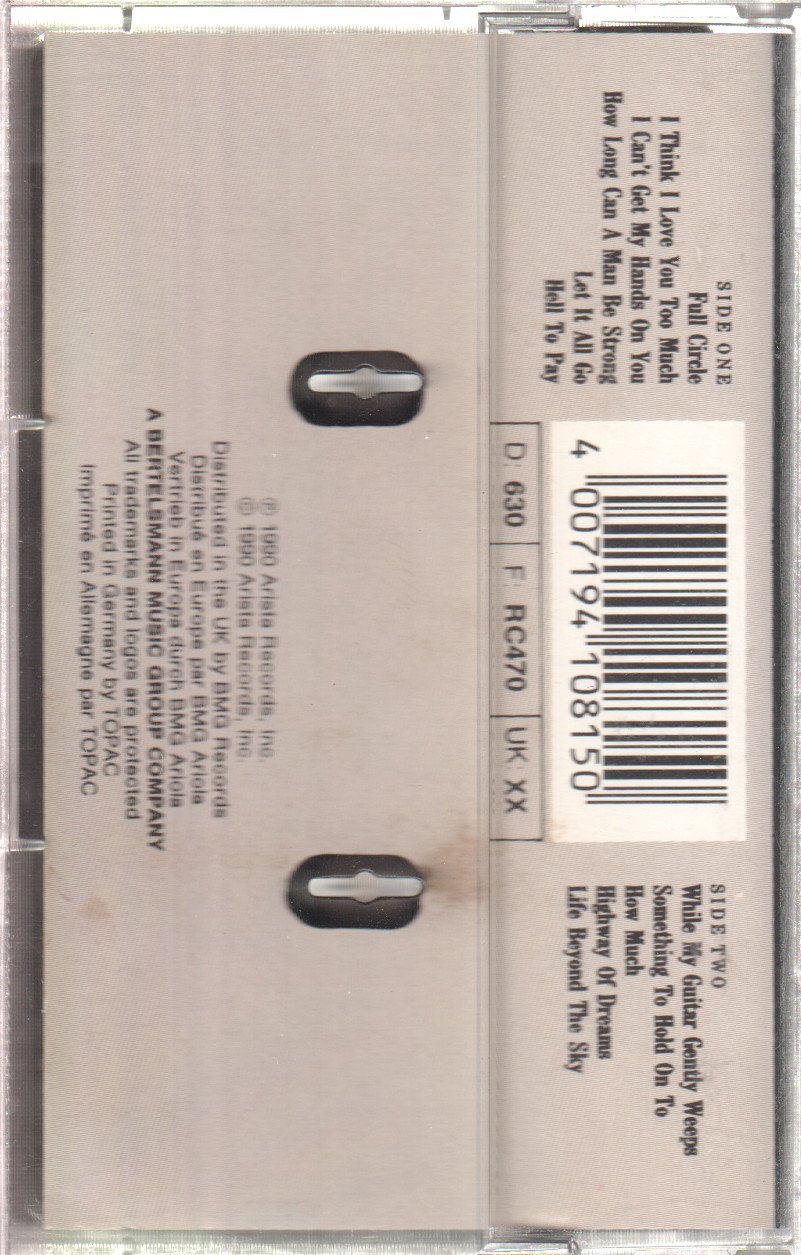 Jeff Healey Band - Hell To Pay - Cassette
