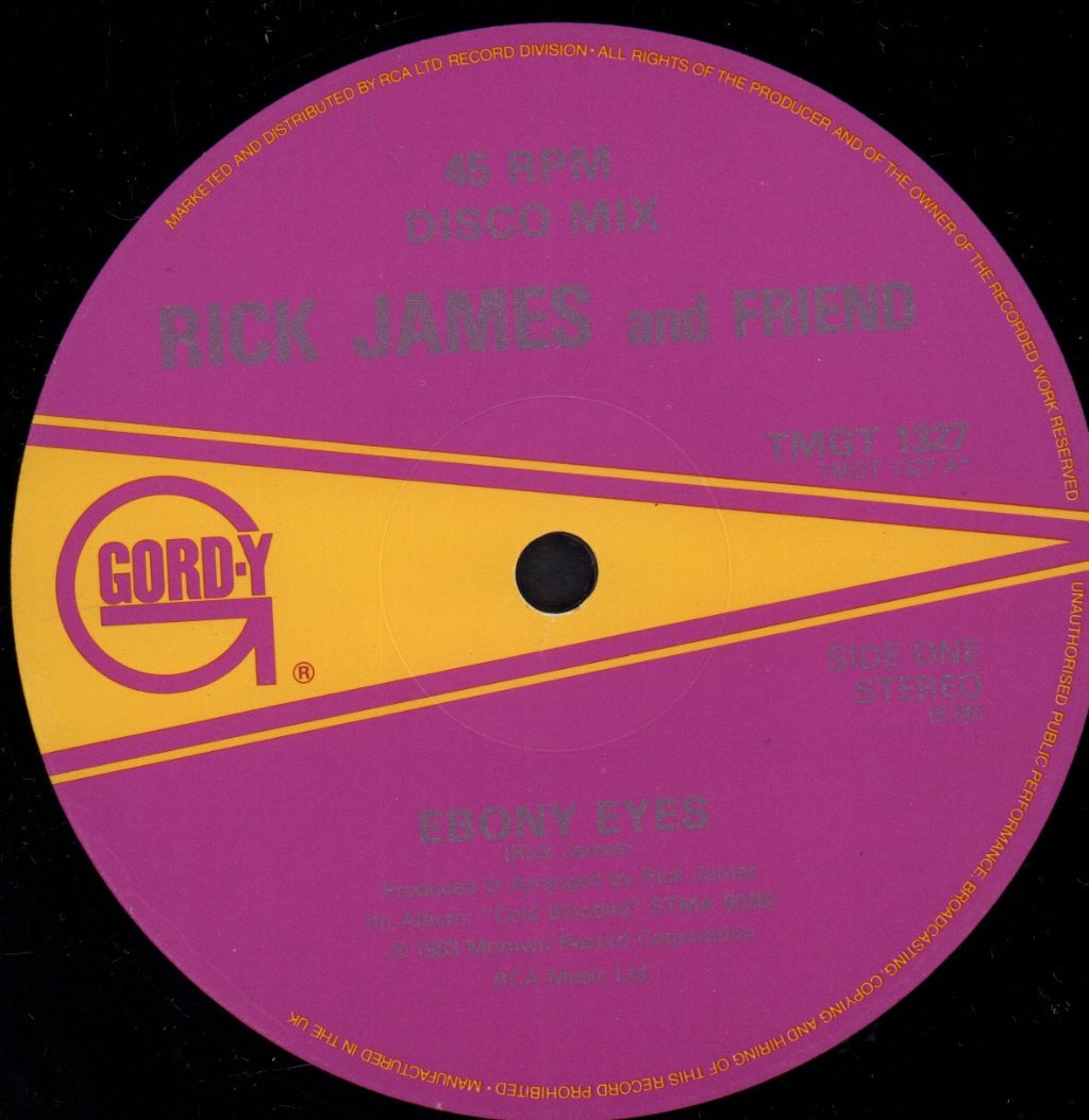 Rick James - Ebony Eyes - 12 Inch