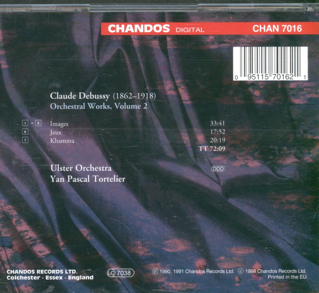 Ulster Orchestra, Yan Pascal Tortelier - Debussy - Orchestral Works Volume 2 - Cd