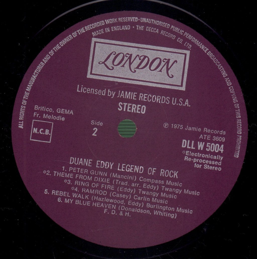 Duane Eddy - Legend Of Rock - Double Lp