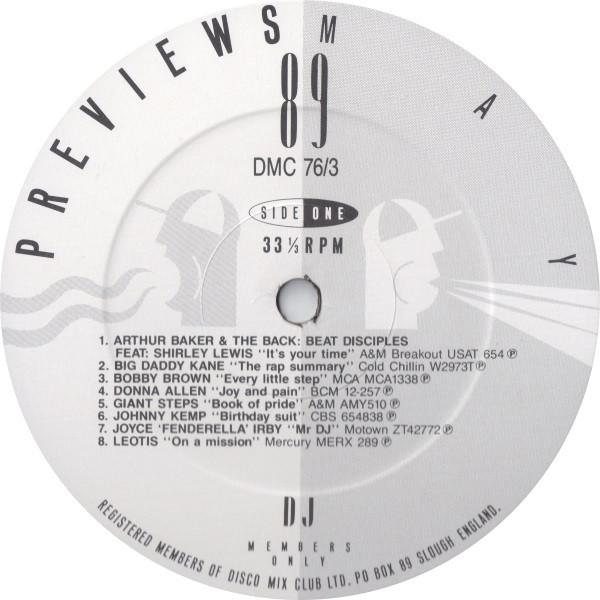 Various Artists - May 89 Previews - Lp