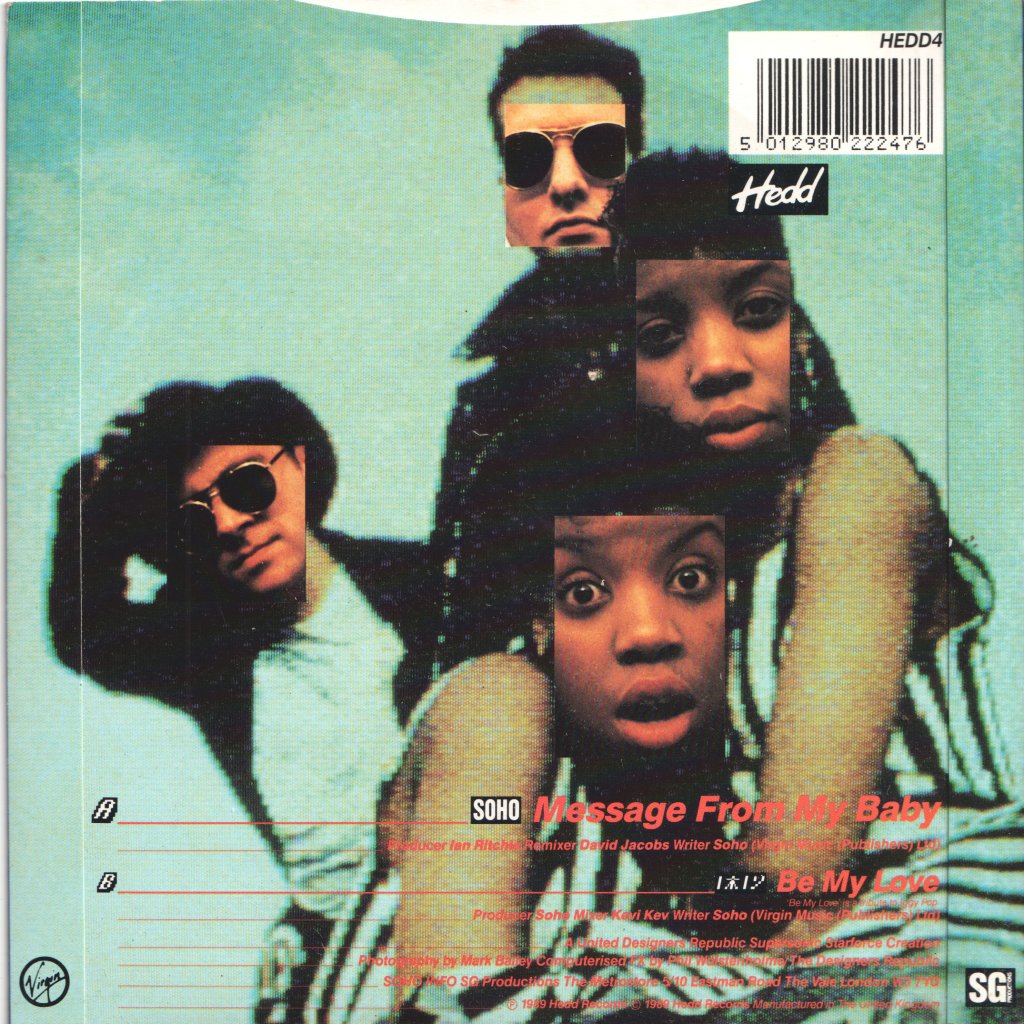 Soho (90'S Artist) - Message From My Baby - 7 Inch
