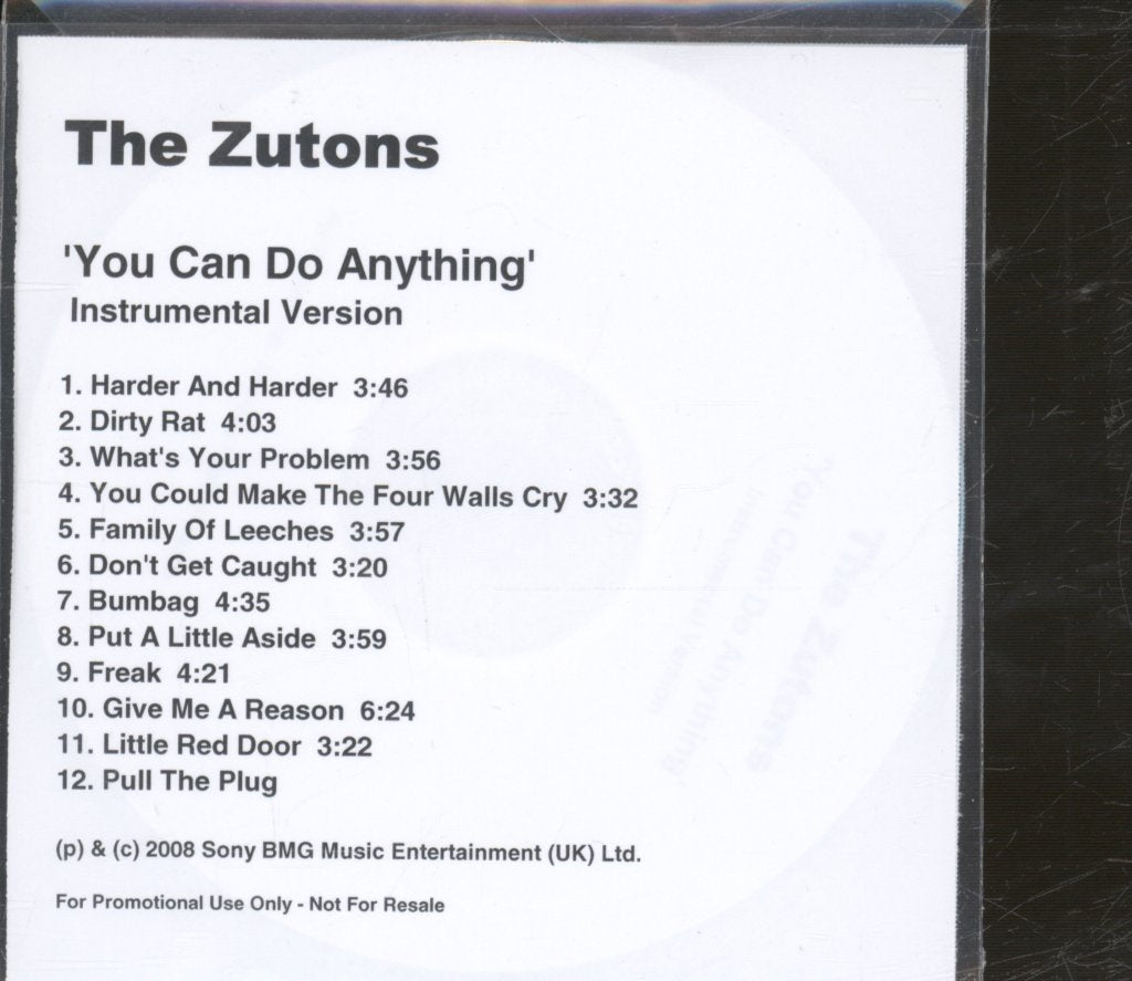 Zutons - You Can Do Anything - Instrumental Version - Cdr