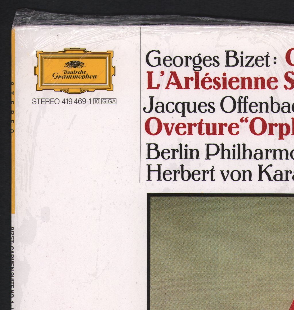 Herbert Von Karajan / Berlin Philharmonic Orchestra - Bizet - Carmen-Suite Nr. 1, L'Arlésienne-Suiten Nr. 1 & 2, Offenbach - Barkarole, Ouvertüre "Orpheus In Der Unterwelt" - Lp