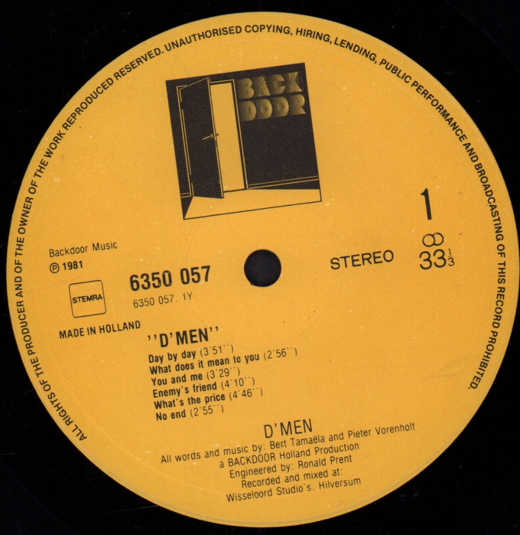 D Men - D Men - Lp