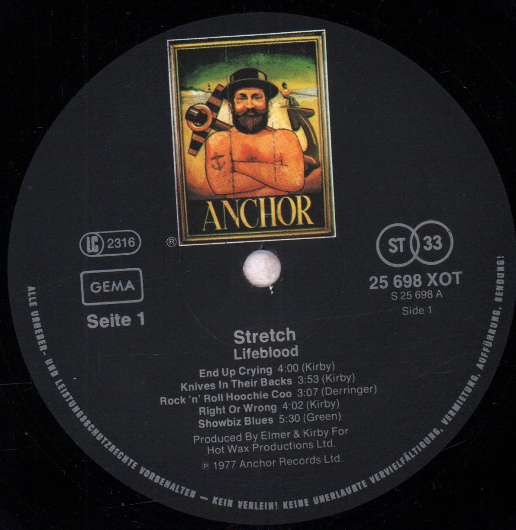 Stretch (70'S Rock Group) - Lifeblood - Lp