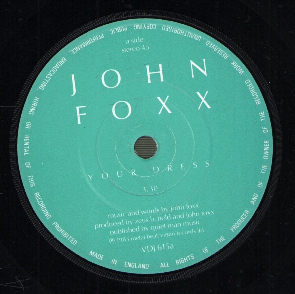 John Foxx - Your Dress - 7 Inch