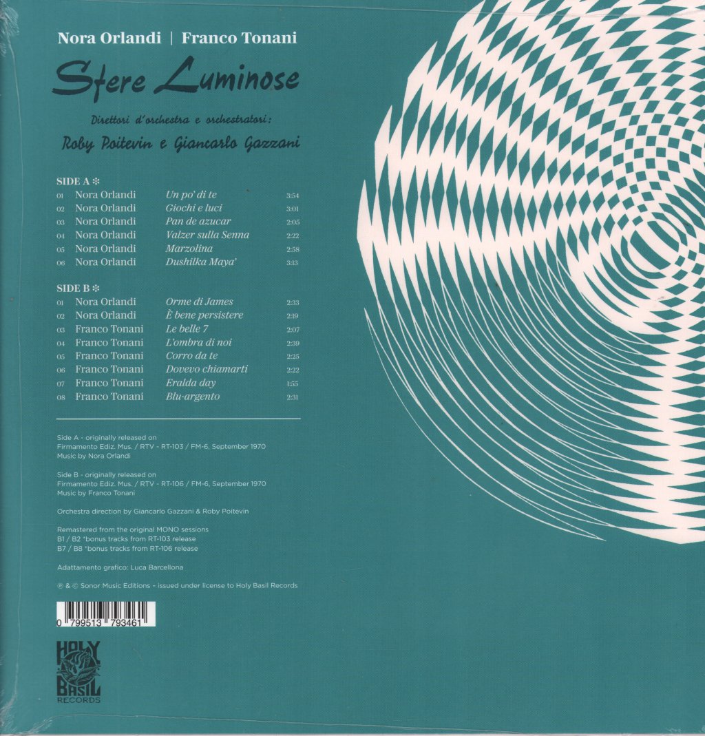 Nora Orlandi / Franco Tonani - Sfere Luminose - Lp