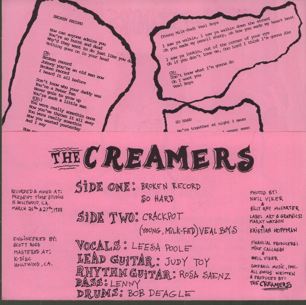 Creamers - Broken Record - 7 Inch