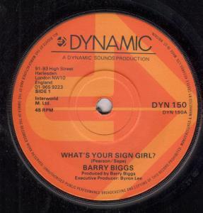 Barry Biggs - What's Your Sign Girl - 7 Inch