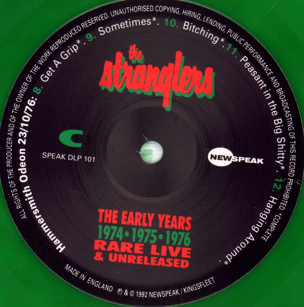 Stranglers - Early Years - 74-75-76 Rare Live & Unreleased - Double Lp