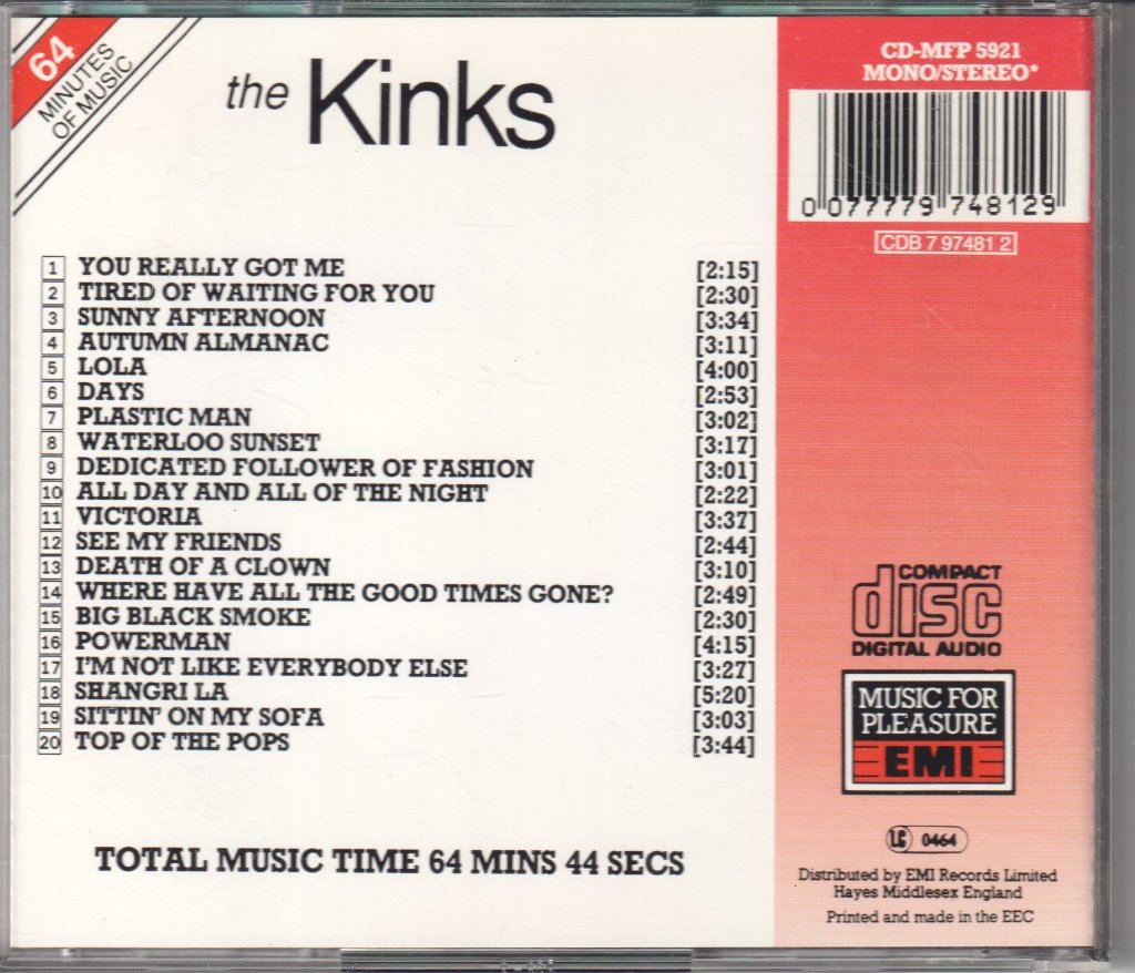 Kinks - Kinks - Cd