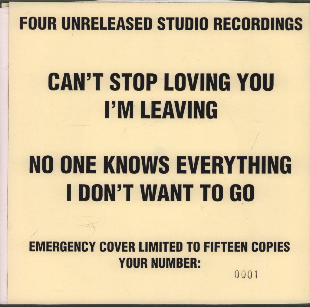 Senseless Things - Can't Stop Loving You - 7 Inch