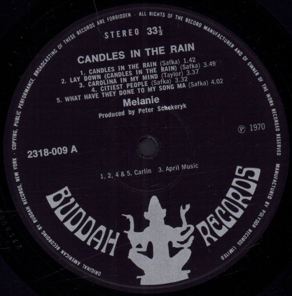 Melanie - Candles In The Rain - Lp