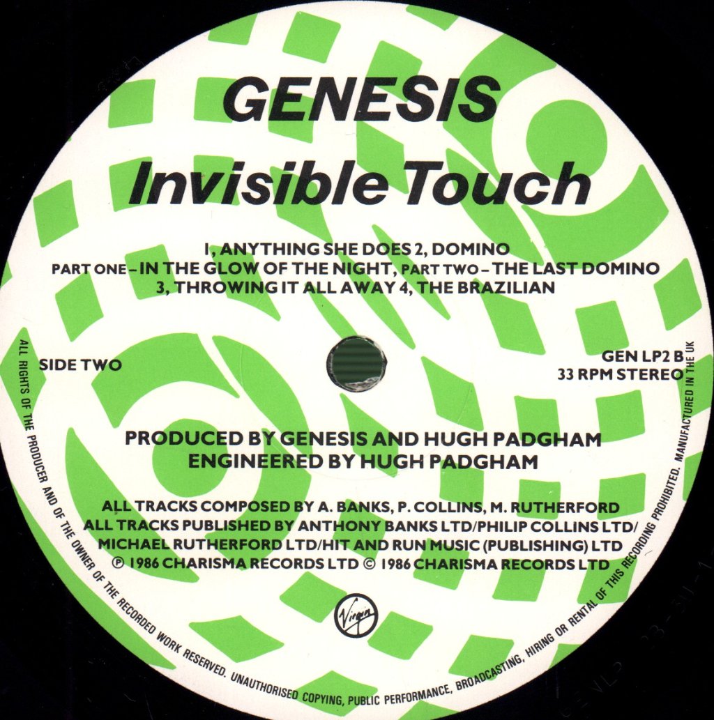 Genesis - Invisible Touch - Lp