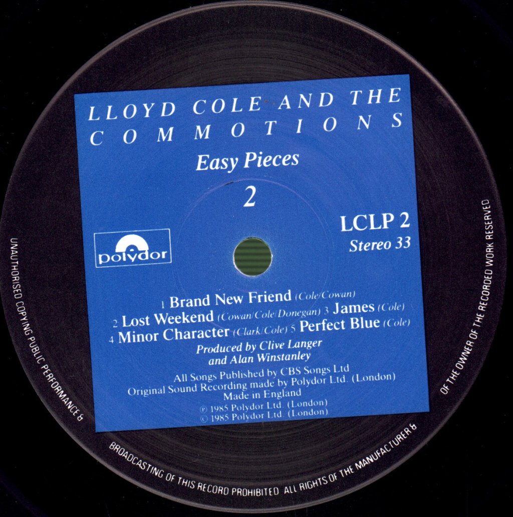 Lloyd Cole And The Commotions - Easy Pieces - Lp