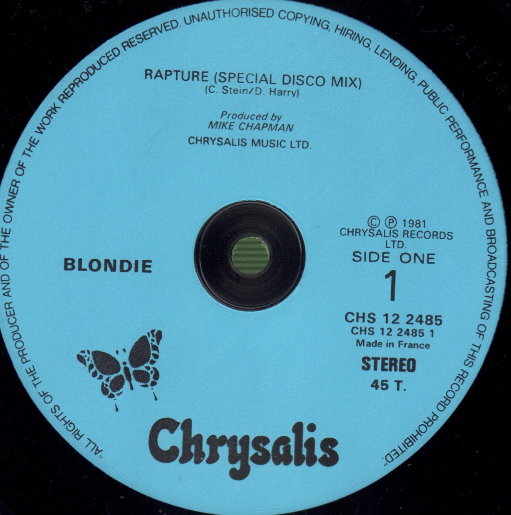 Blondie - Rapture - 12 Inch