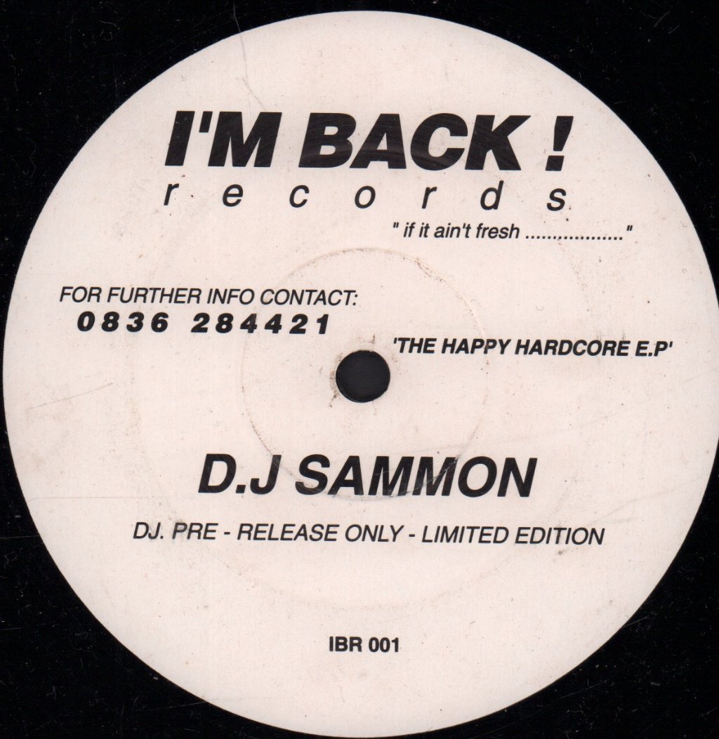 DJ Sammon - Happy Hardcore E.P - 12 Inch