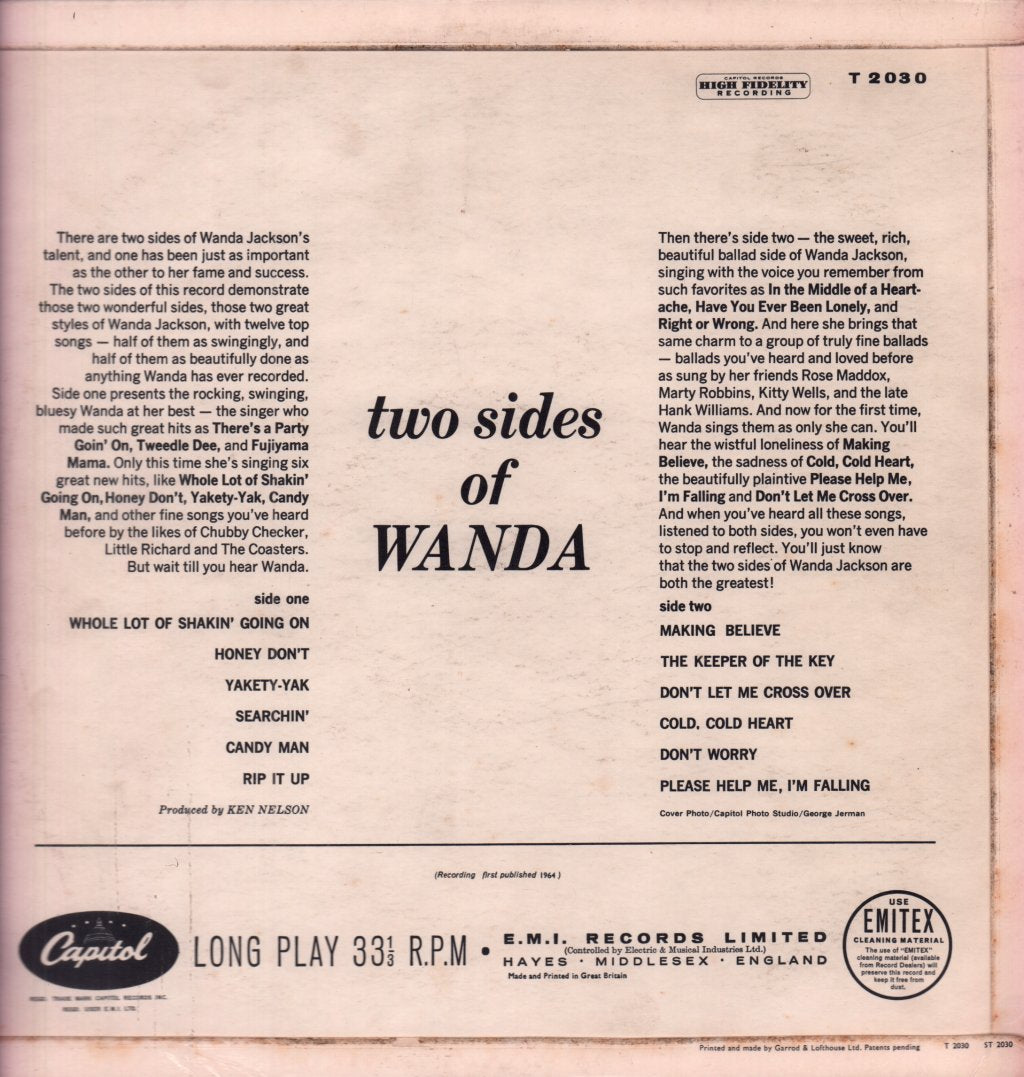 Wanda Jackson - Two Sides Of Wanda - Lp