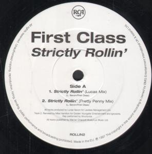 First Class (R'n'b Group) - Strictly Rollin' - 12 Inch