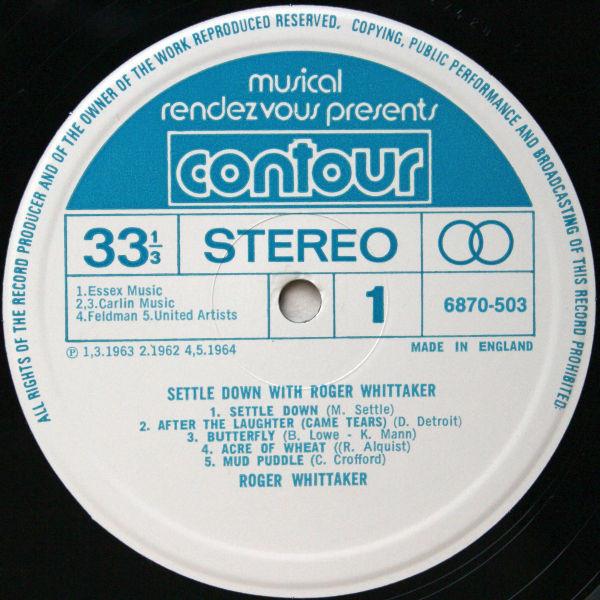 Roger Whittaker - Settle Down With Roger Whittaker - Lp