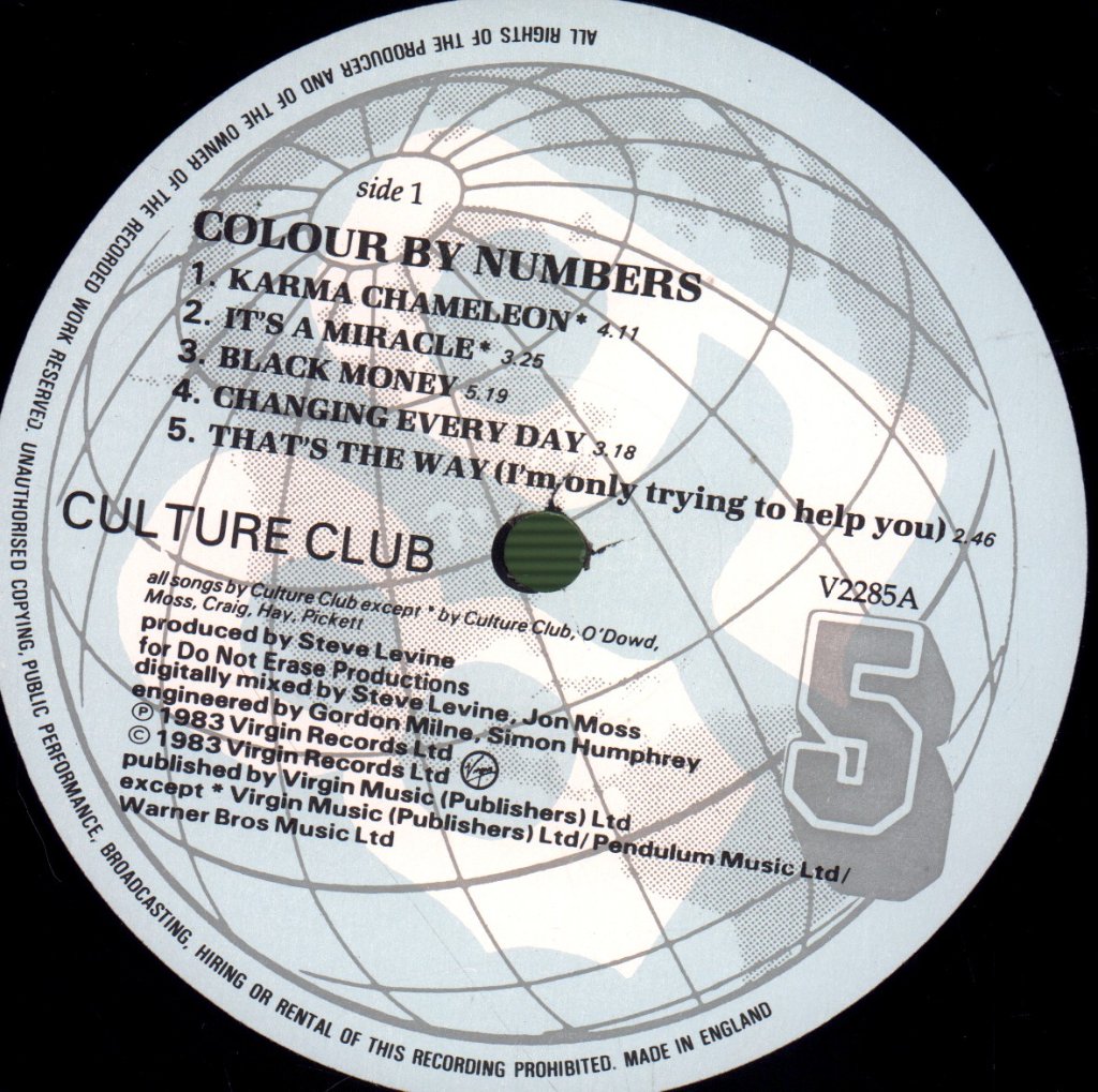 Culture Club - Colour By Numbers - Lp
