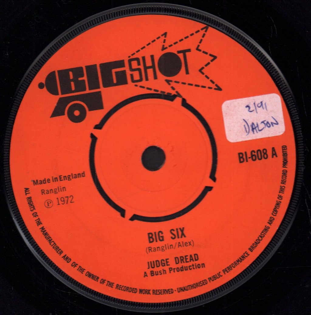 Judge Dread - Big Six - 7 Inch