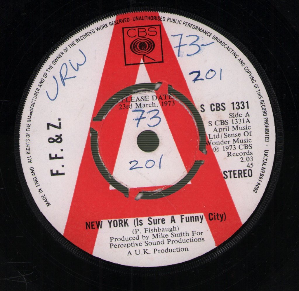 Fishbaugh, Fishbaugh & Zorn - New York (Is Sure A Funny City) - 7 Inch