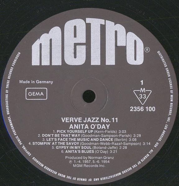 Anita O'Day - Verve Jazz No. 11 - Lp