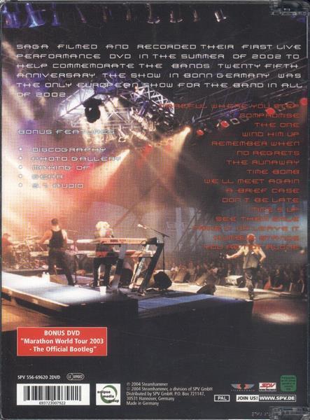 Saga - All Areas - Live In Bonn 2002 - Double Dvd