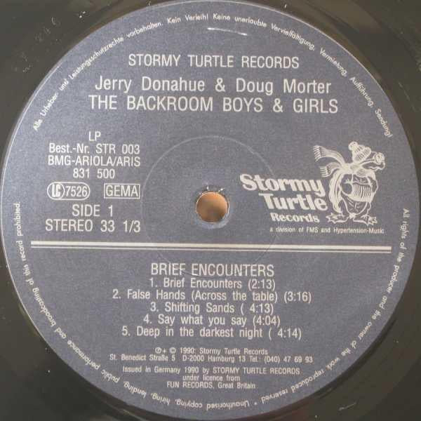 Jerry Donahue and Doug Morter, The Backroom Boys and Girls - Brief Encounters - Lp