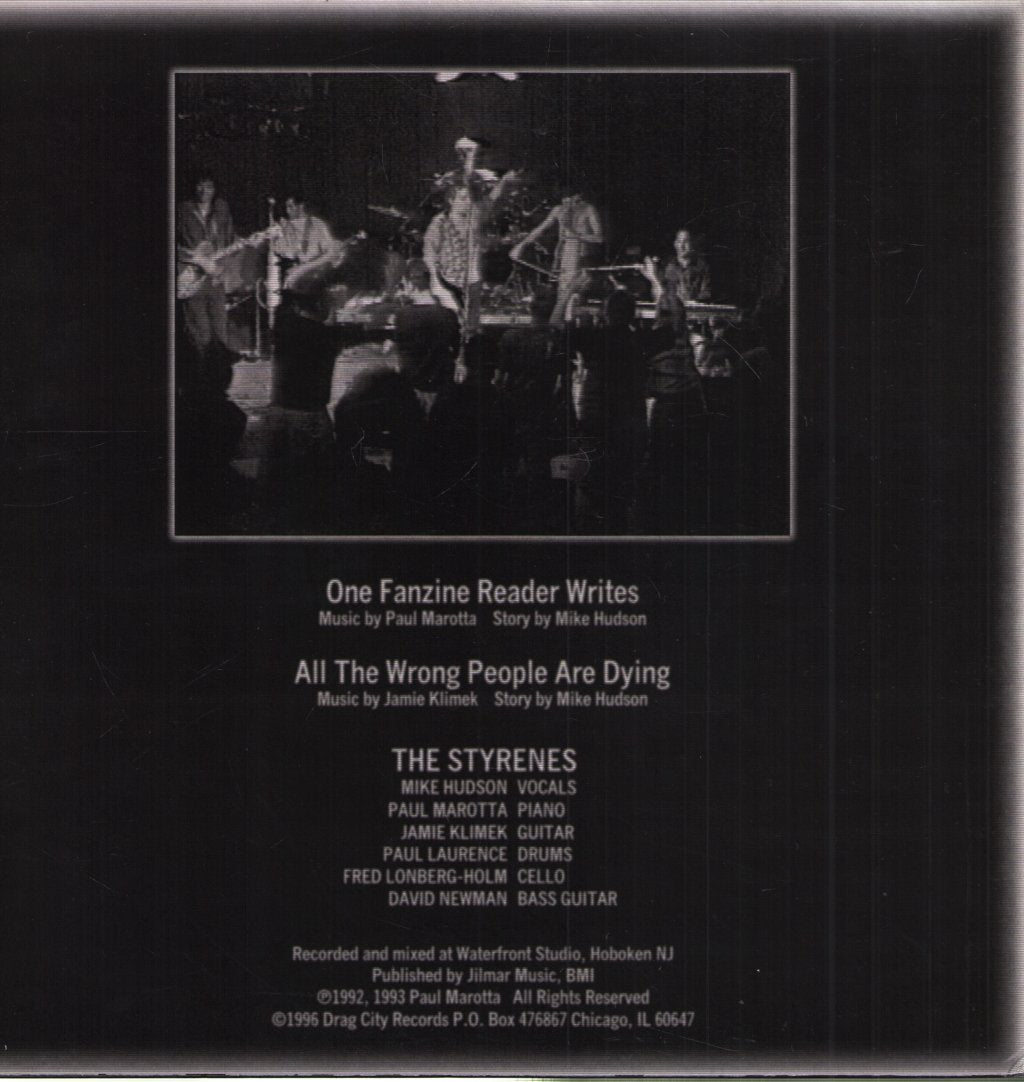 Styrenes - One Fanzine Reader Writes - 12 Inch