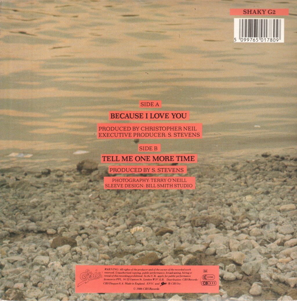 Shakin Stevens - Because I Love You - 7 Inch