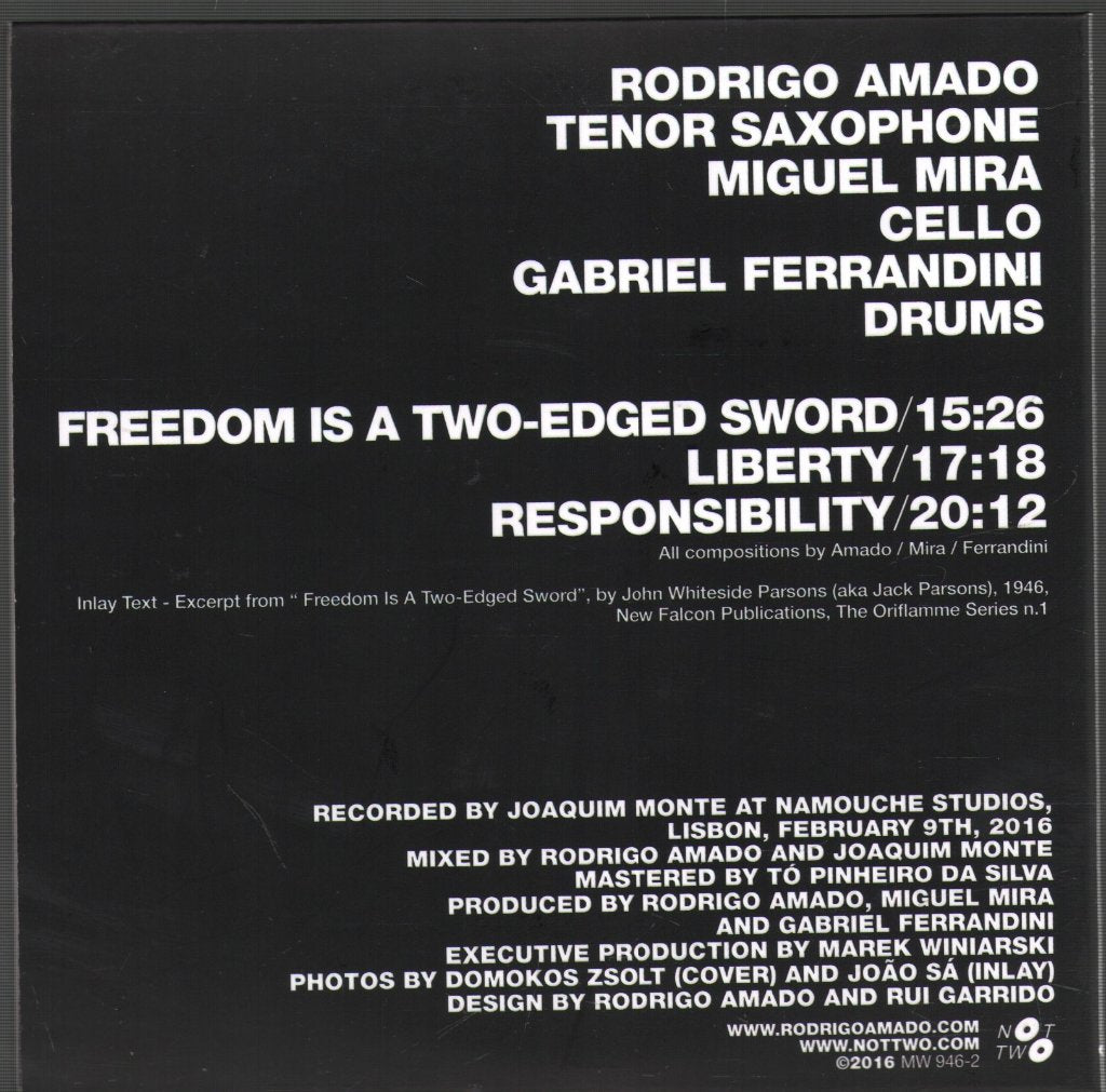 Rodrigo Amado Motion Trio - Desire and Freedom - Cd