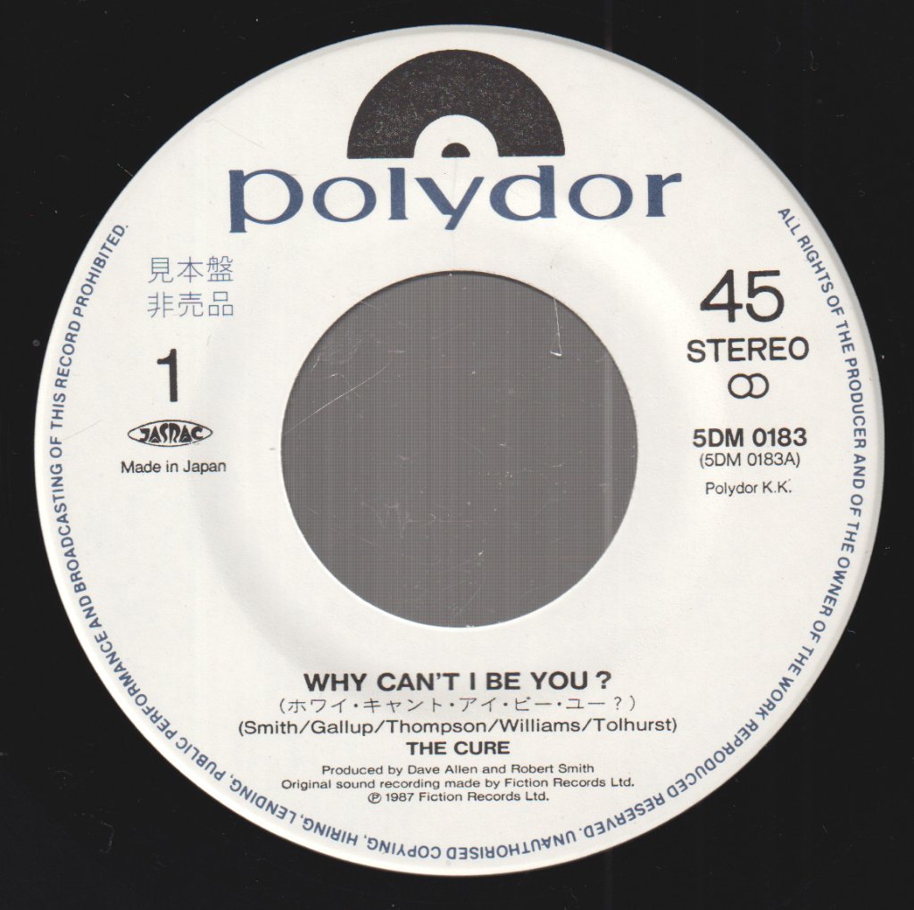 Cure - Why Can't I Be You? - 7 Inch