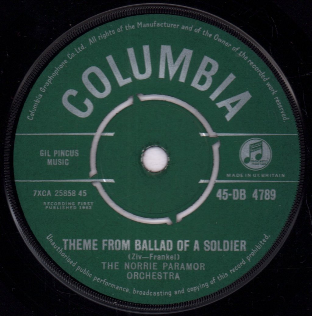 Norrie Paramor And His Orchestra - Theme From Z-Cars - 7 Inch