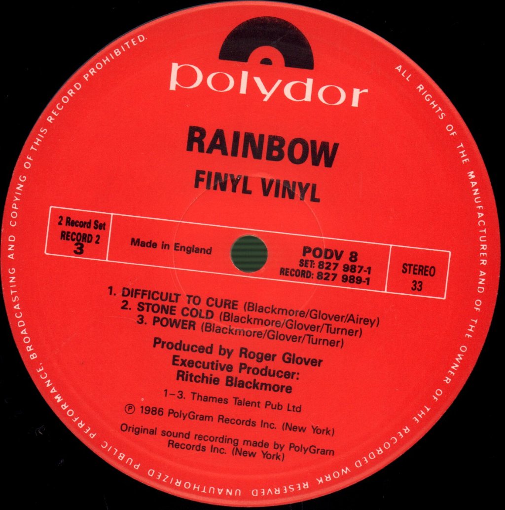 Rainbow - Finyl Vinyl - Double Lp