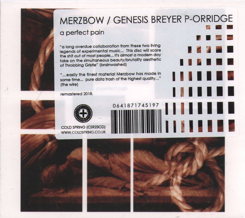 Merzbow / Genesis Breyer P-Orridge - A Perfect Pain - Cd