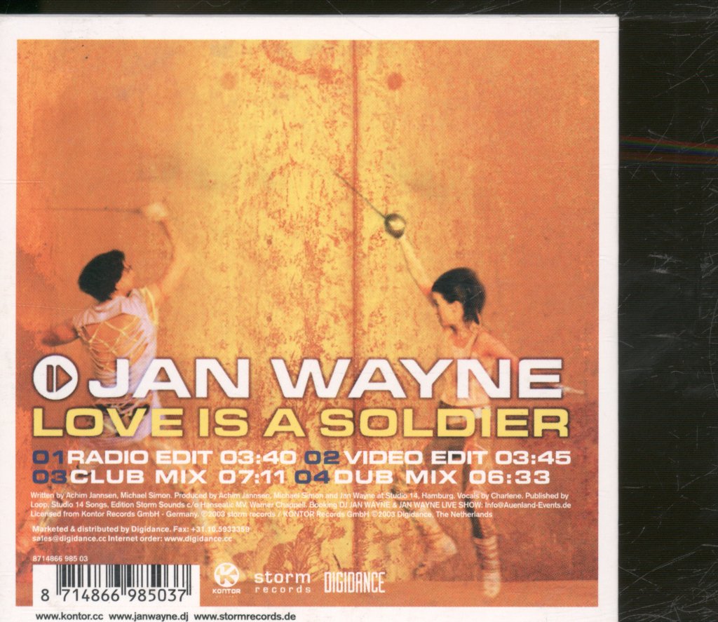 Jan Wayne - Love Is A Soldier - Cd
