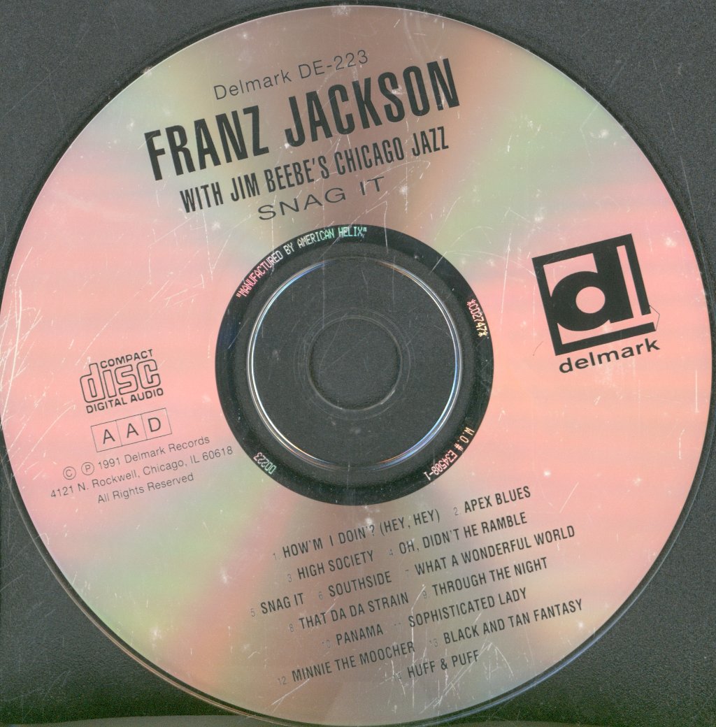 Franz Jackson With Jim Beebe's Chicago Jazz - Snag It - Cd