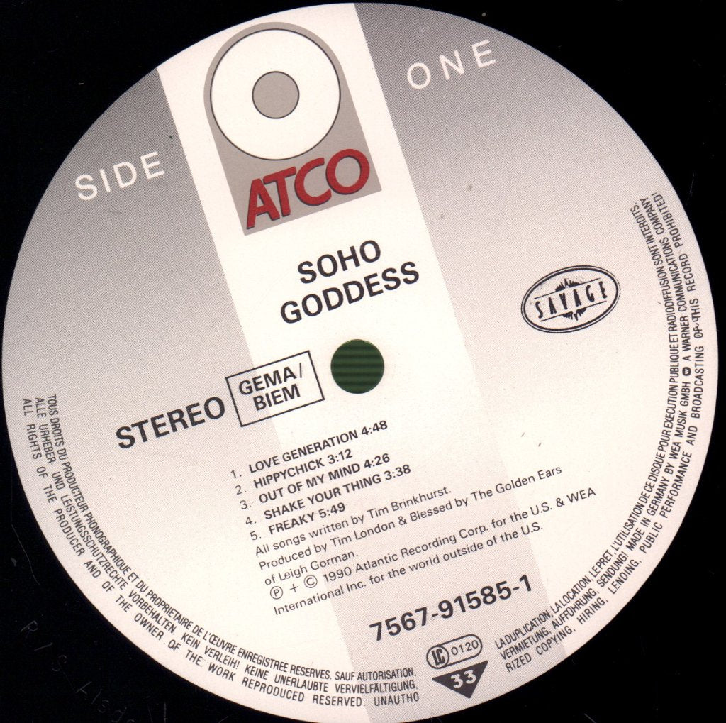 Soho - Goddess - Lp