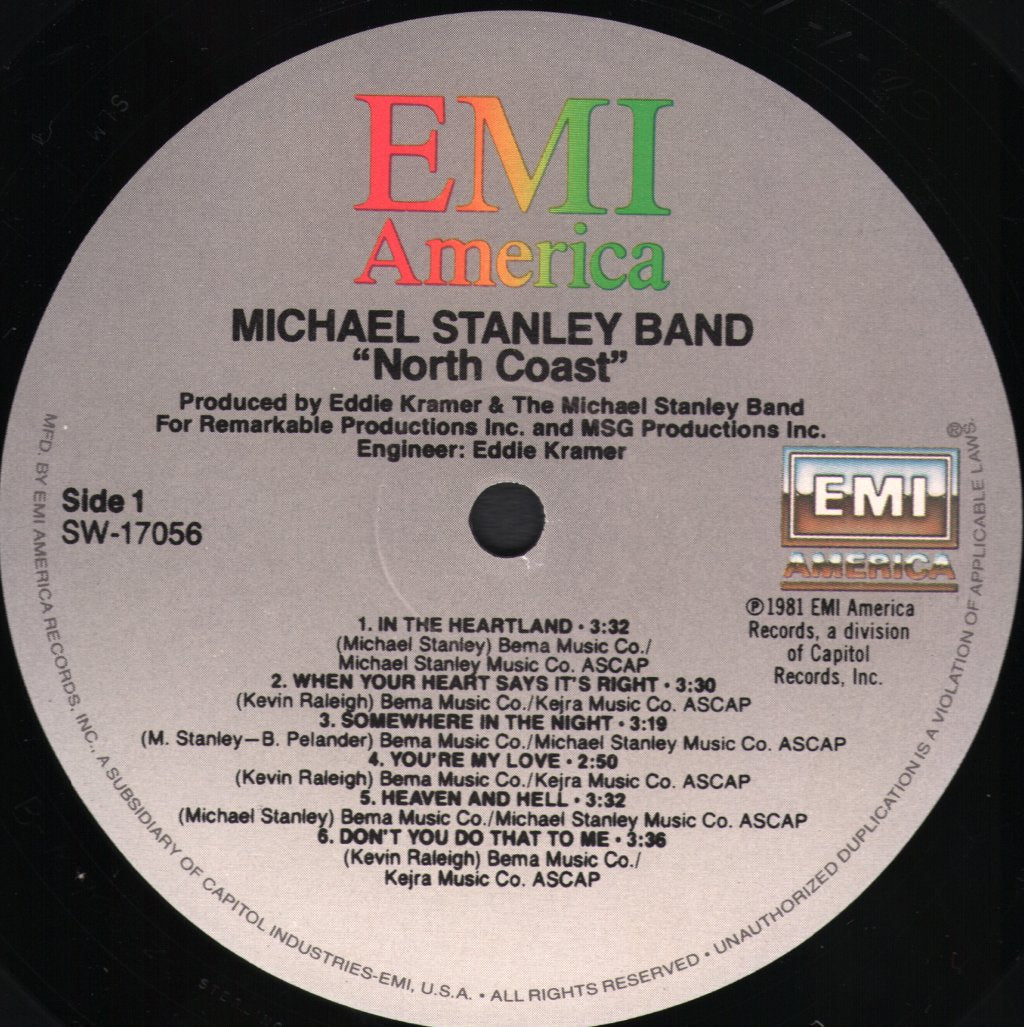 Michael Stanley Band - North Coast - Lp