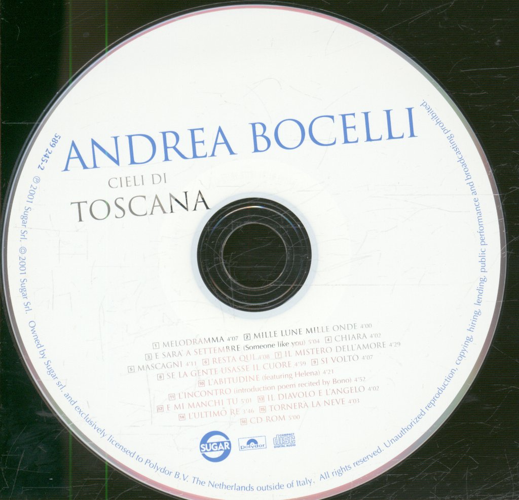 Andrea Bocelli - Cieli Di Toscana - Cd